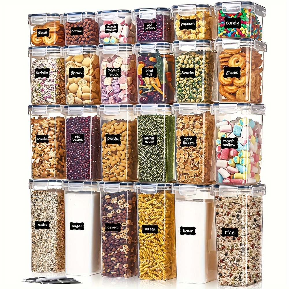 Food Storage Organization - 24 pièces de contenants de stockage
