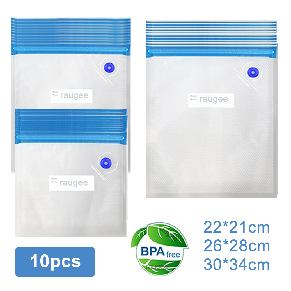 Food Storage Hot - Sacs sous vide réutilisables, 10 pièces,
