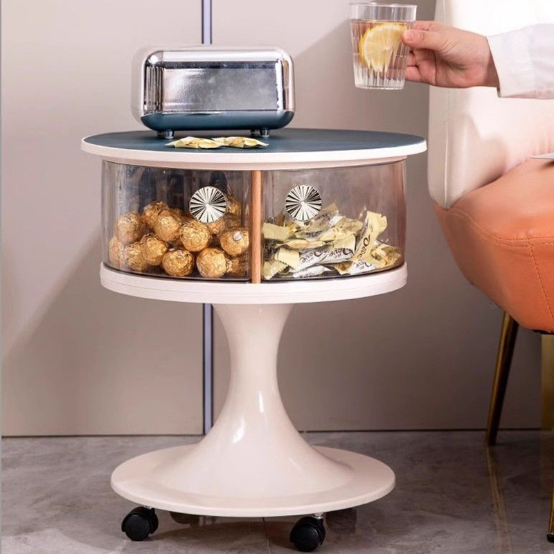 Food Storage With Wheels - Tables basses nordiques amovibles pour chambre