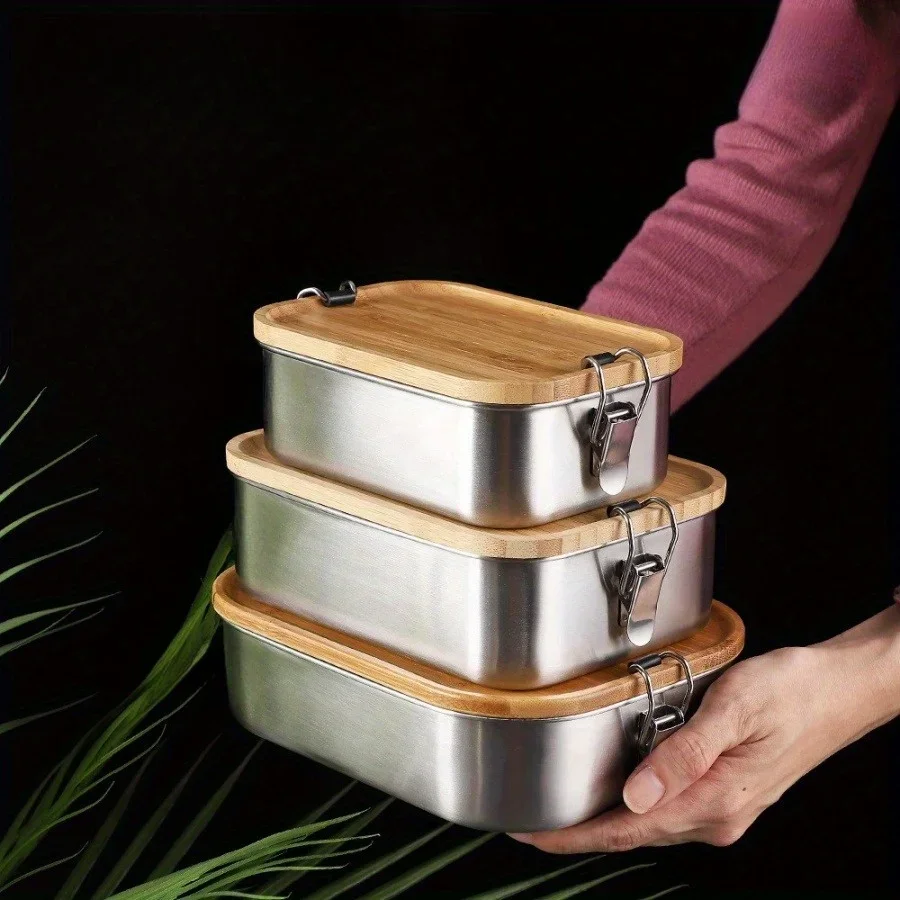 Food Storage Boxes With Lids - Nouvelle boîte à lunch en acier