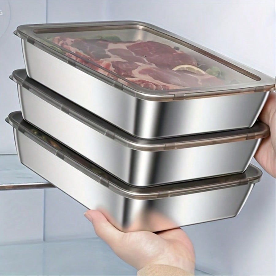 Food Storage Stackable Containers - Ensemble de 6 récipients de conservation