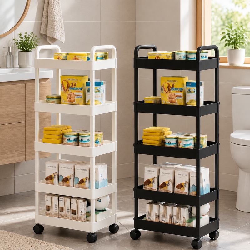 Food Storage With Wheels - Chariot de rangement à 5 niveaux