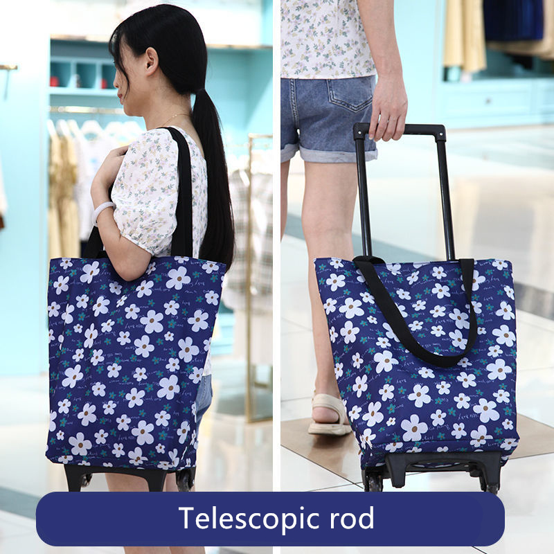 Food Storage With Wheels - Sac à Roulettes Pliable et Réutilisable,