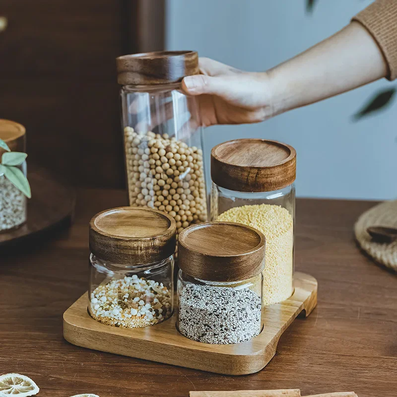 Food Storage Jars With Lids - Boîte hermétique en verre avec couvercle