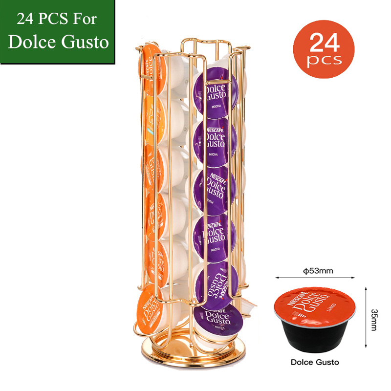 Food Storage Types - Support de dosette de café rotatif