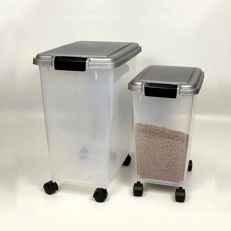 Food Storage With Wheels - Conteneur de stockage d'aliments pour animaux
