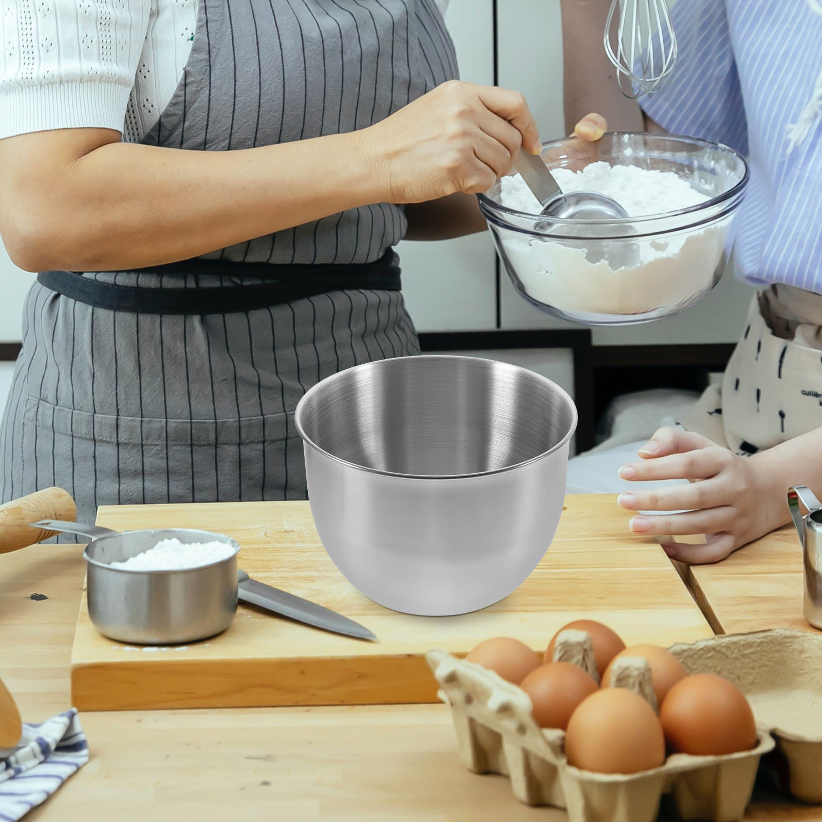 Food Storage Meals - Grand saladier en acier inoxydable épais