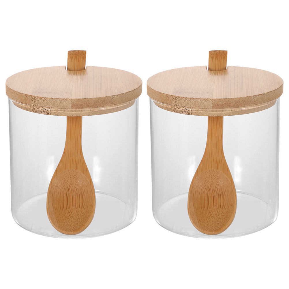 Food Storage Jars With Lids - 2 ensembles de récipients à épices