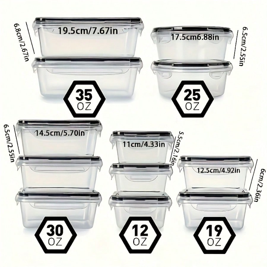 Lot de 24 contenants de stocka - Food Storage Prep Containers avis et prix