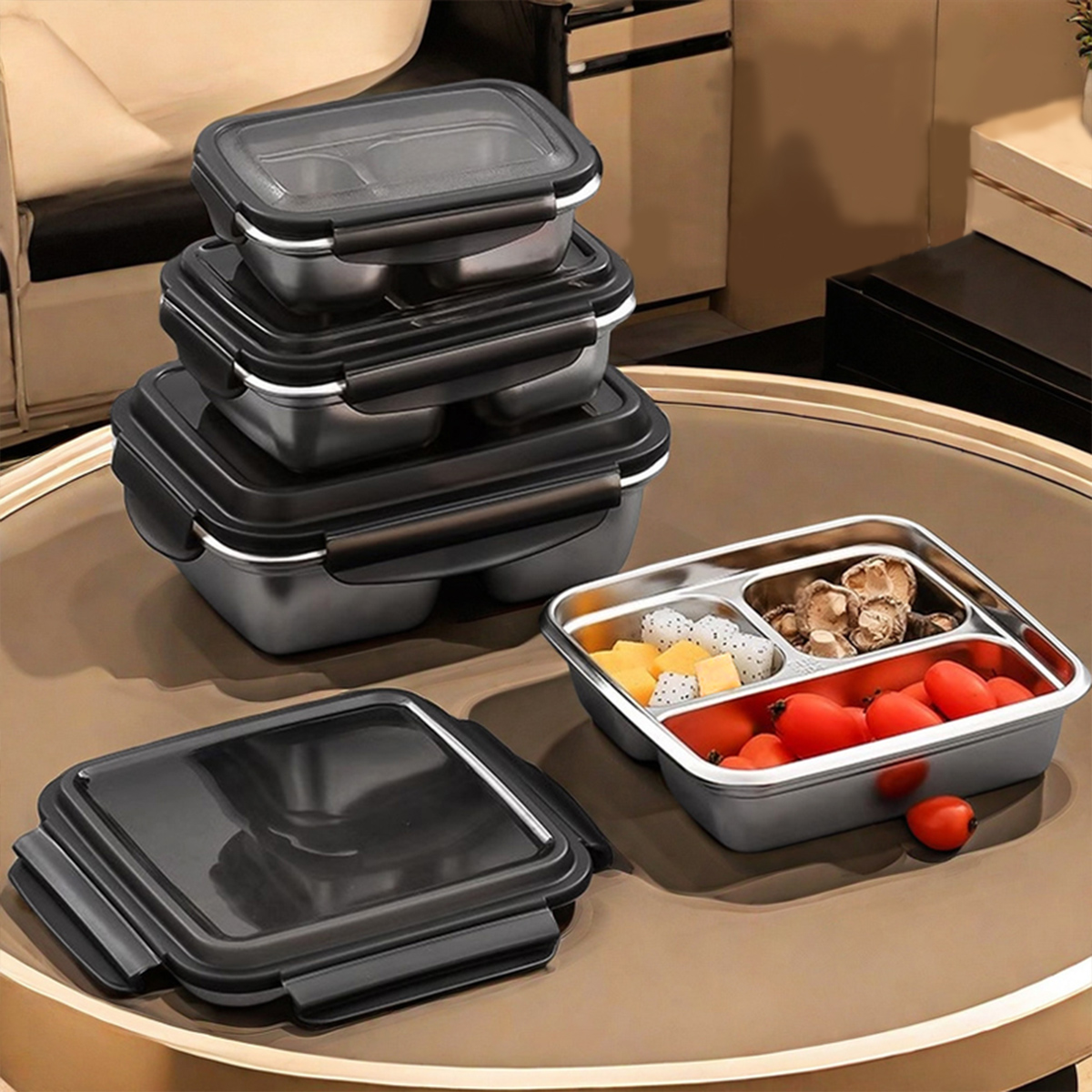 WORTHBUY 2/3 grilles 304 boîte - Food Storage Box Large avis et prix