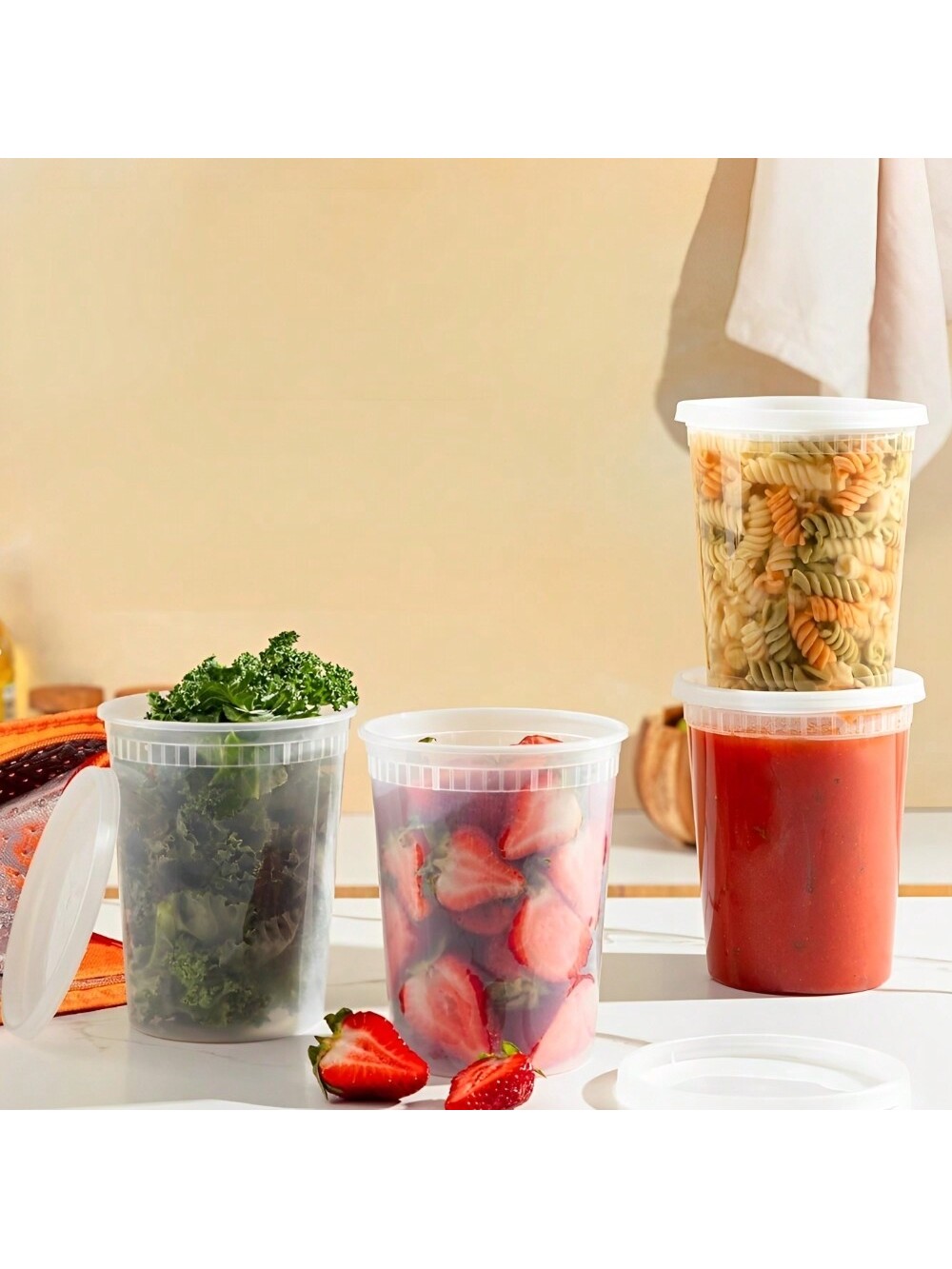 Deli en plastique contenant de - Food Storage Prep Containers avis et prix