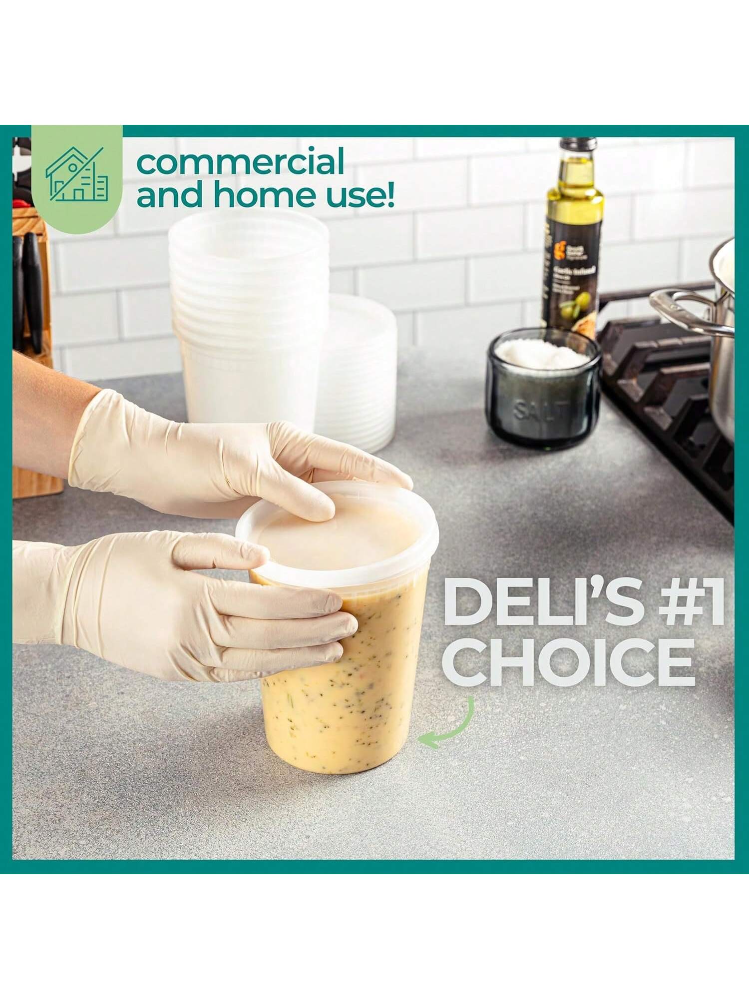 Deli en plastique contenant de - Food Storage Prep Containers avis et prix