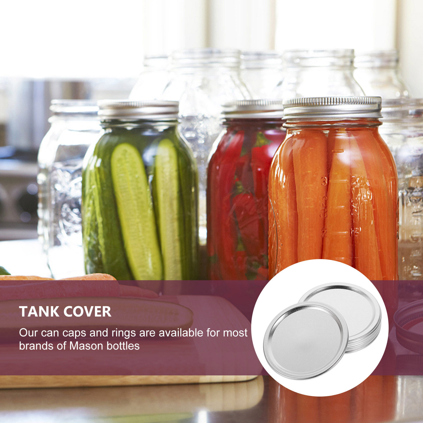 20 couvercles métalliques pour - Food Storage And Preservation avis et prix