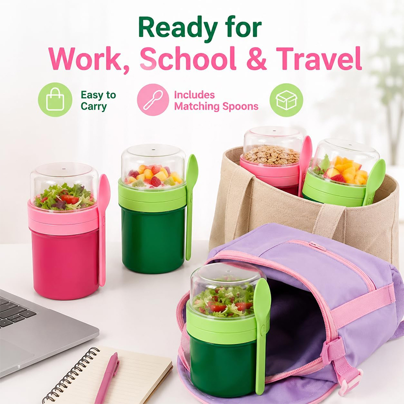 Gobelet portable double couche - Food Storage Meals avis et prix