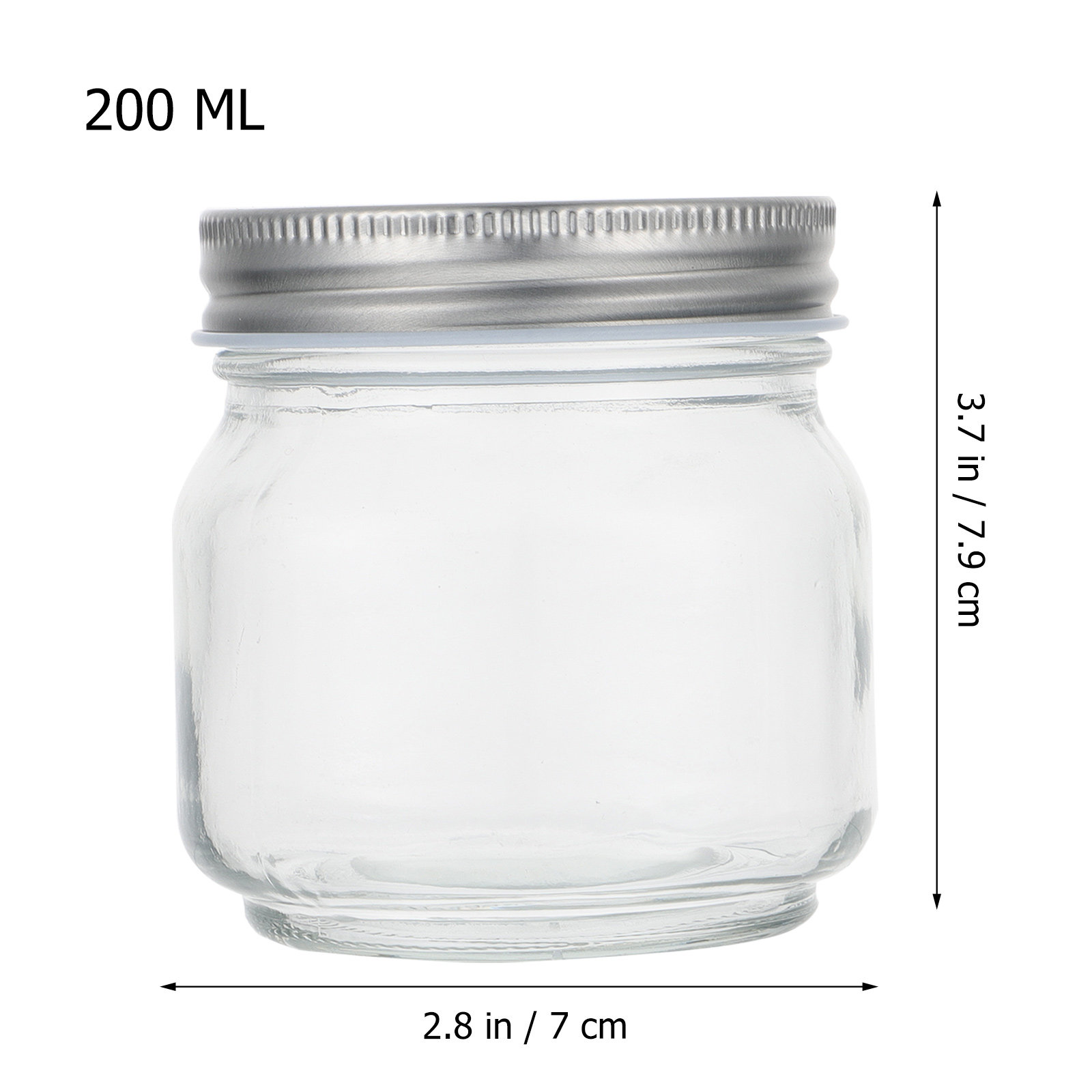 6 Pots en Verre Transparent Ép - Food Storage Jars With Lids avis et prix