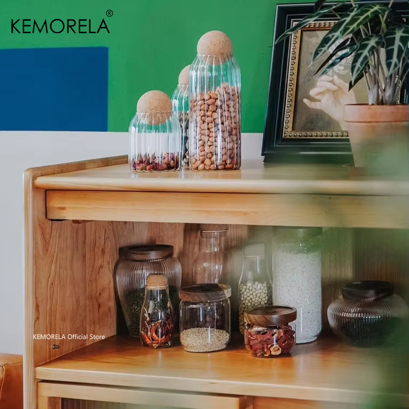 Couvercle en bois verre hermét - Food Storage Jars With Lids avis et prix