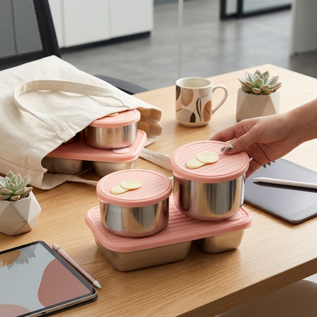 Boîte à lunch en acier inoxyda - Food Storage Prep Containers avis et prix