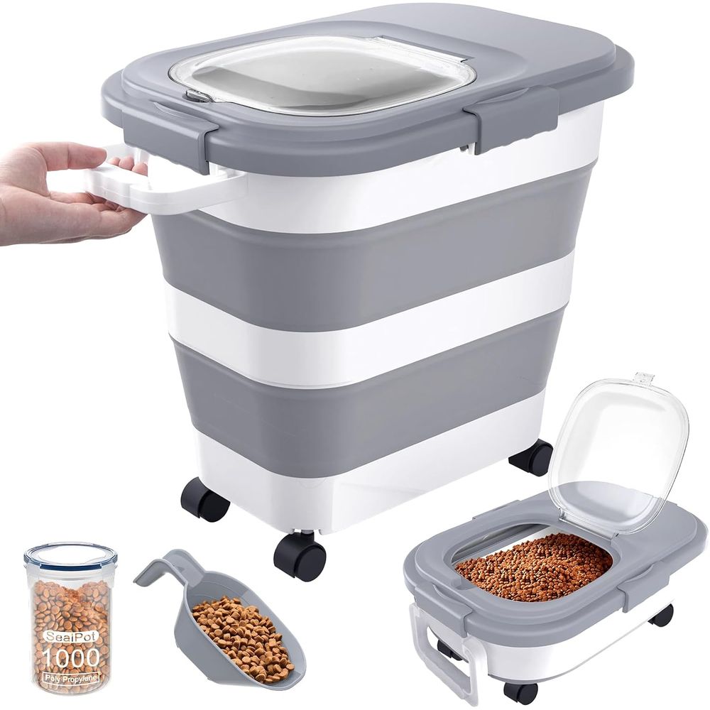 Conteneur hermétique pour alim - Food Storage With Wheels avis et prix