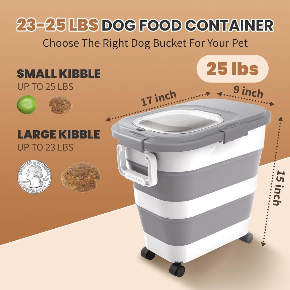 Conteneur hermétique pour alim - Food Storage With Wheels avis et prix