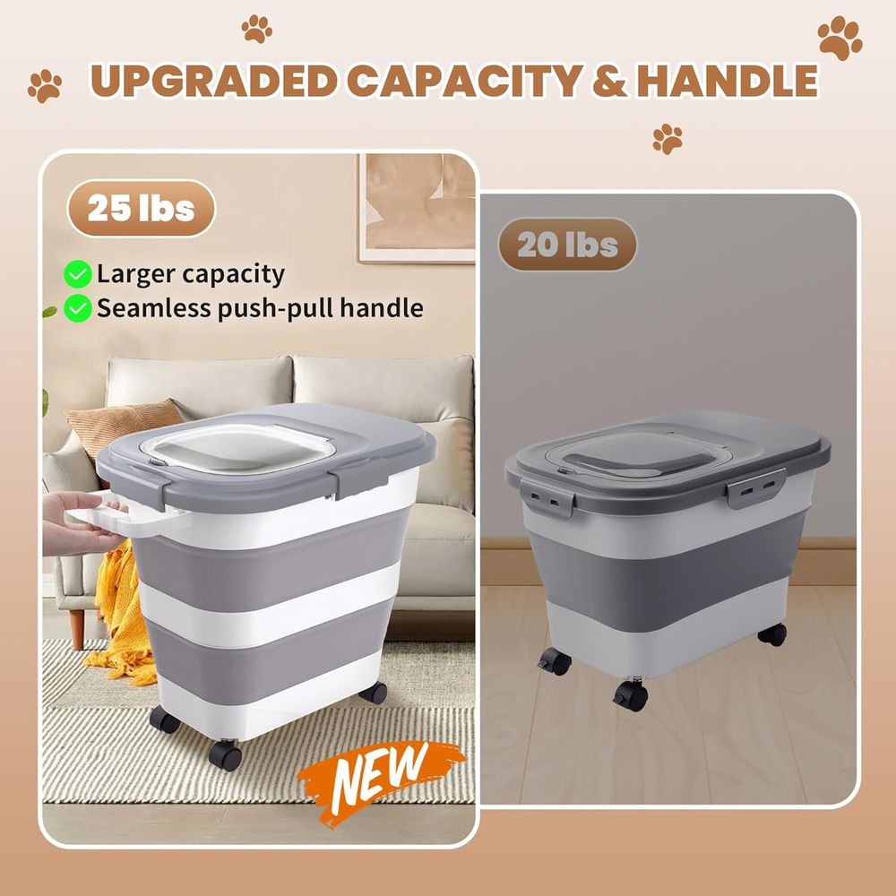 Conteneur hermétique pour alim - Food Storage With Wheels avis et prix