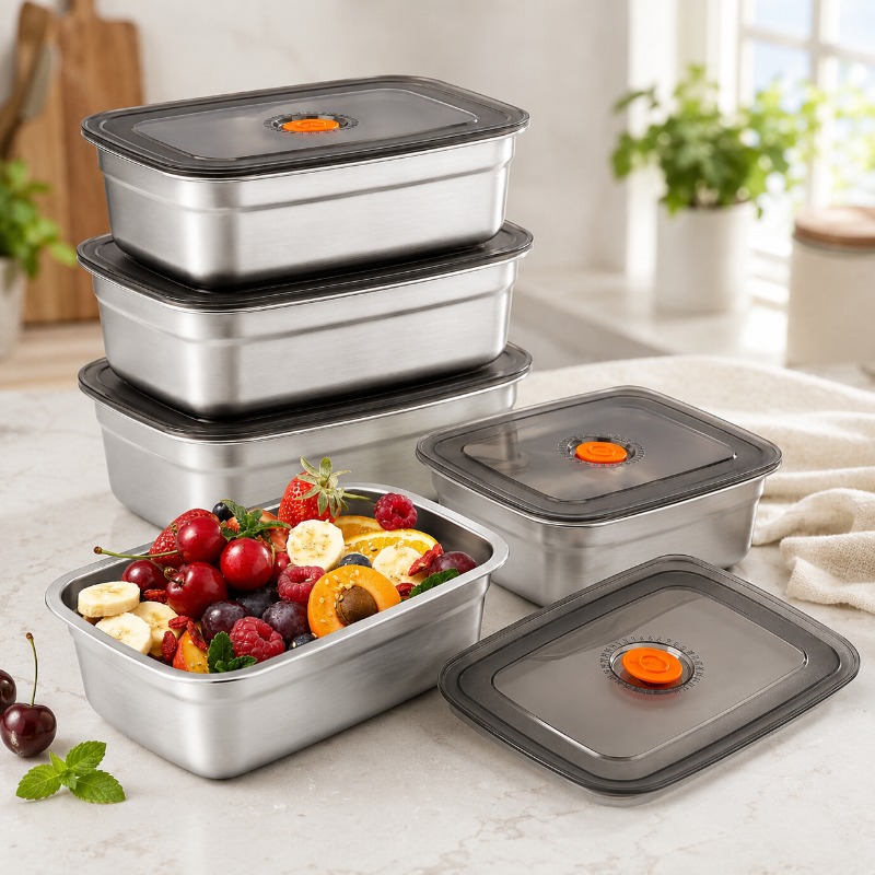 Boîte à bento en acier inoxyda - Xxl Food Storage Container avis et prix