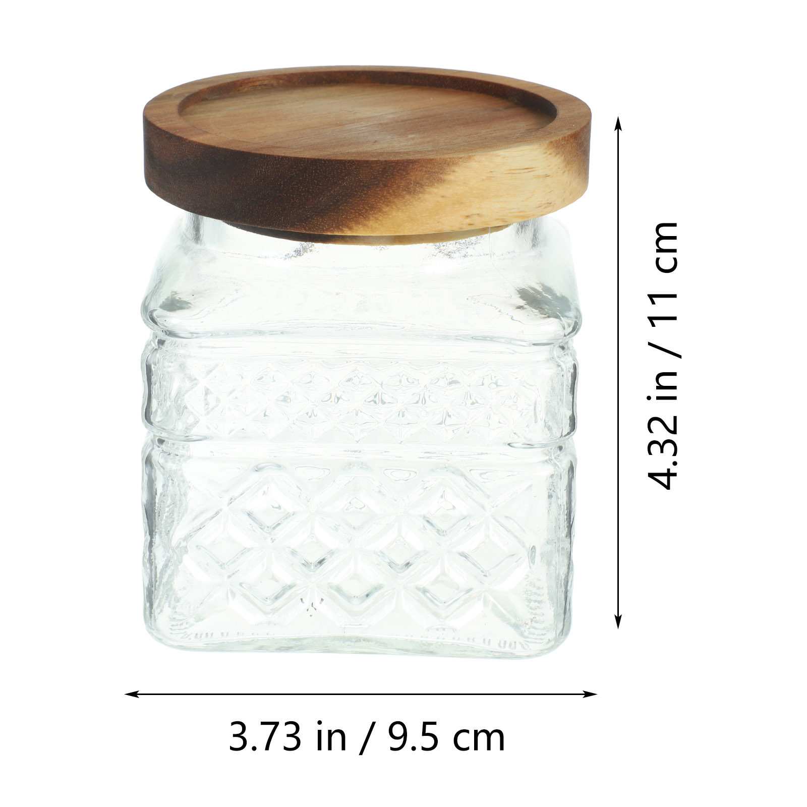 Pot de stockage en verre, boît - Food Storage Jars With Wooden Lids avis et prix
