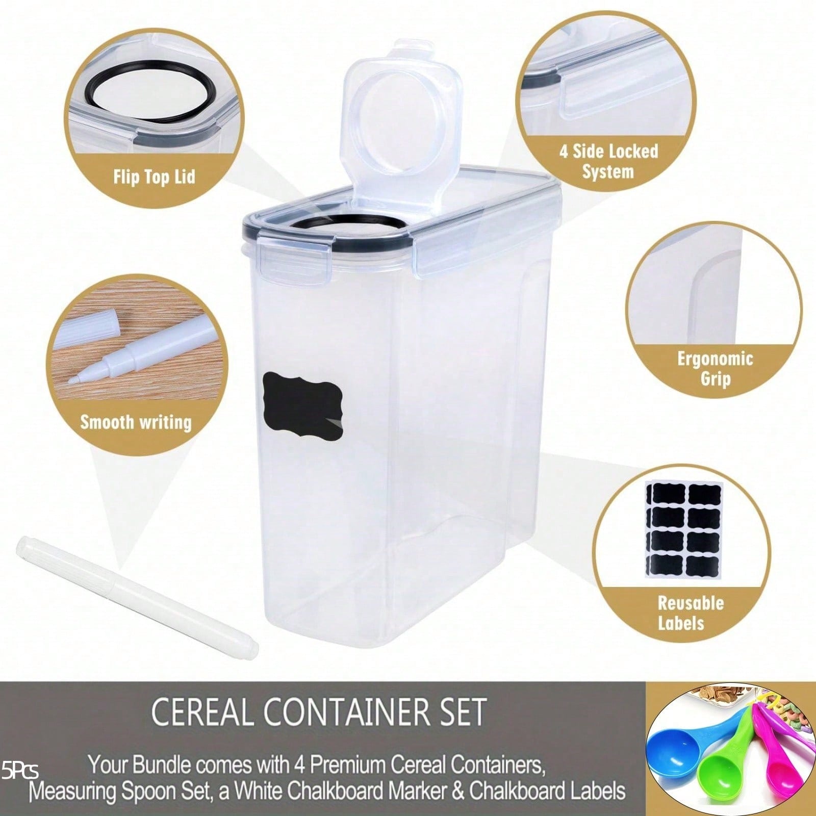 Lot de 4 contenants hermétique - Food Storage Organization avis et prix