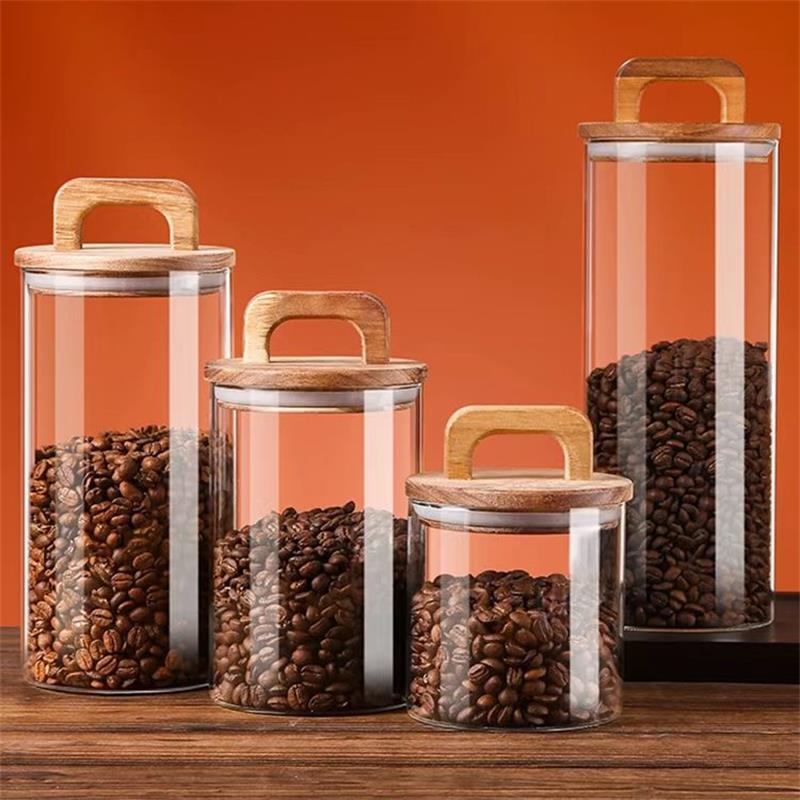 Pot en verre transparent avec  - Food Storage Jars With Lids avis et prix