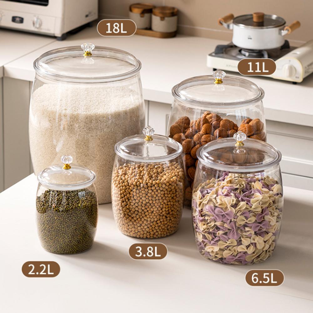 Grand bocal transparent en pla - Food Storage Jars With Lids avis et prix