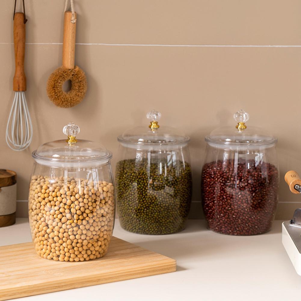 Grand bocal transparent en pla - Food Storage Jars With Lids avis et prix