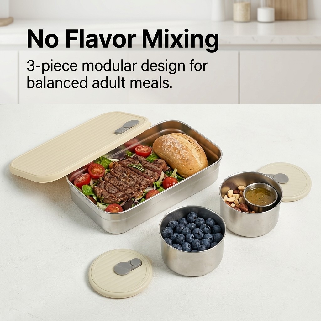 Boîte à bento en acier inoxyda - Food Storage Prep Containers avis et prix