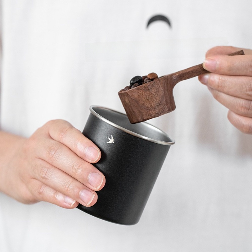 Nouveau pot à matcha en acier  - Food Storage Jars With Wooden Lids avis et prix