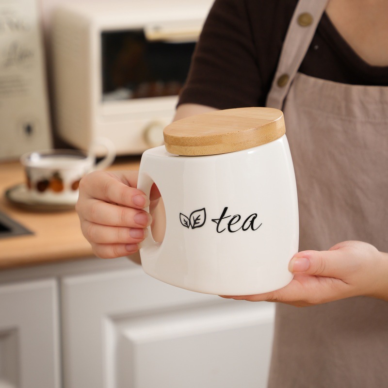 Pot de rangement en céramique  - Food Storage Jars With Wooden Lids avis et prix