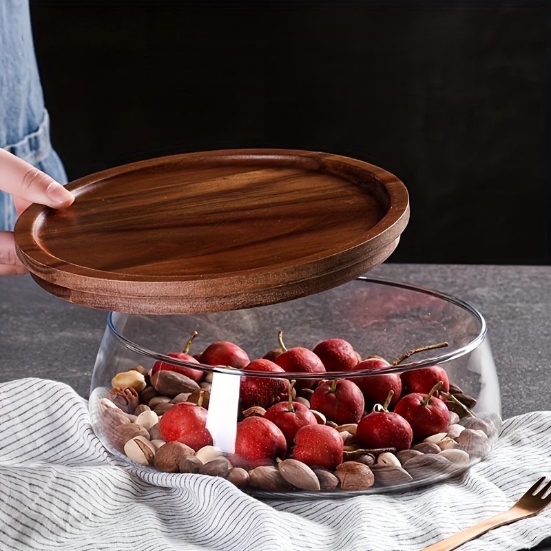 Bocaux en verre avec couvercle - Food Storage Jars With Wooden Lids avis et prix