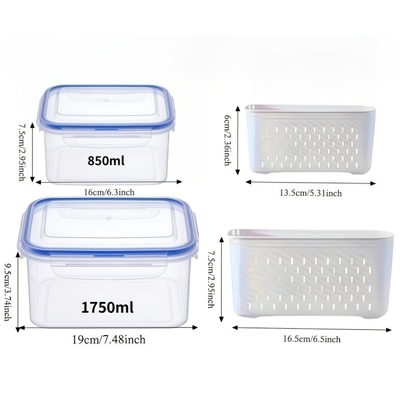 Lot de 4 boîtes de conservatio - Food Storage Prep Containers avis et prix