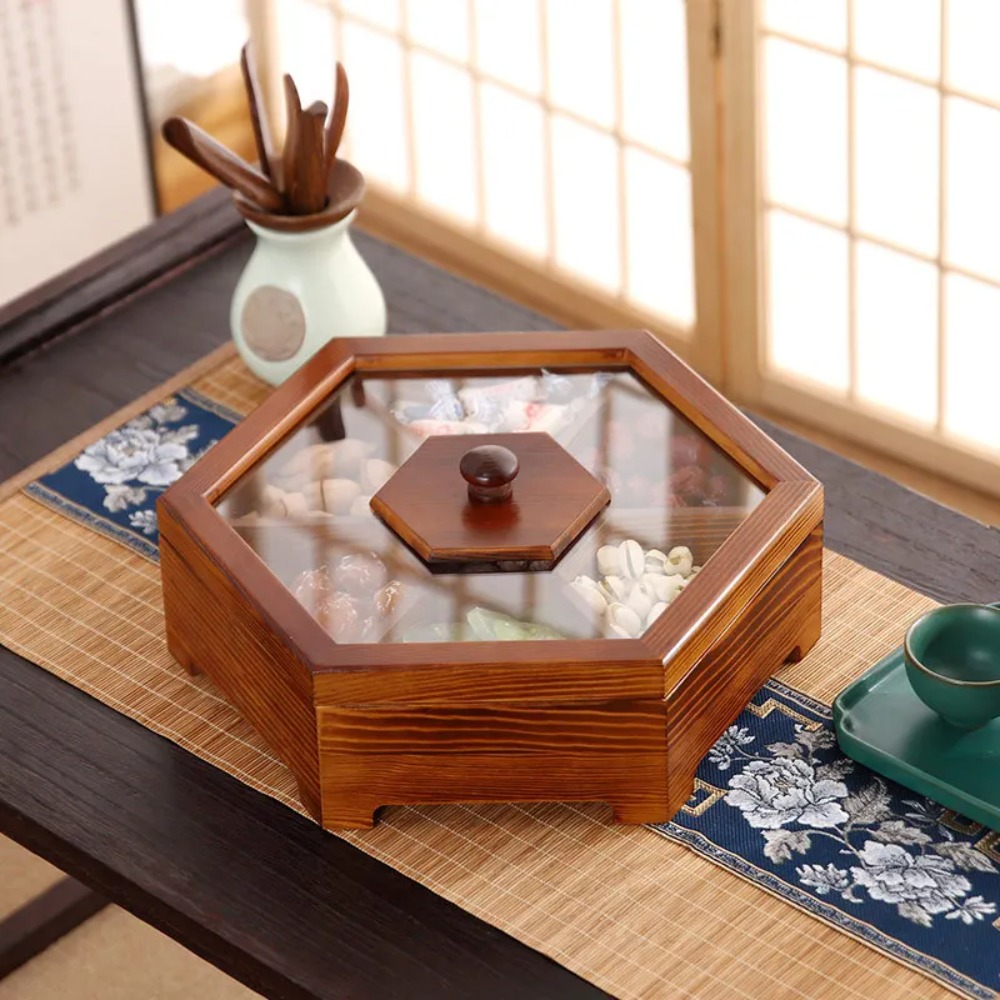 Nouvelle boîte de rangement de - Food Storage Jars With Wooden Lids avis et prix