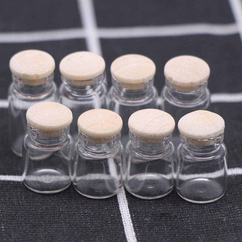 Pots miniatures en verre pour  - Food Storage Jars With Wooden Lids avis et prix