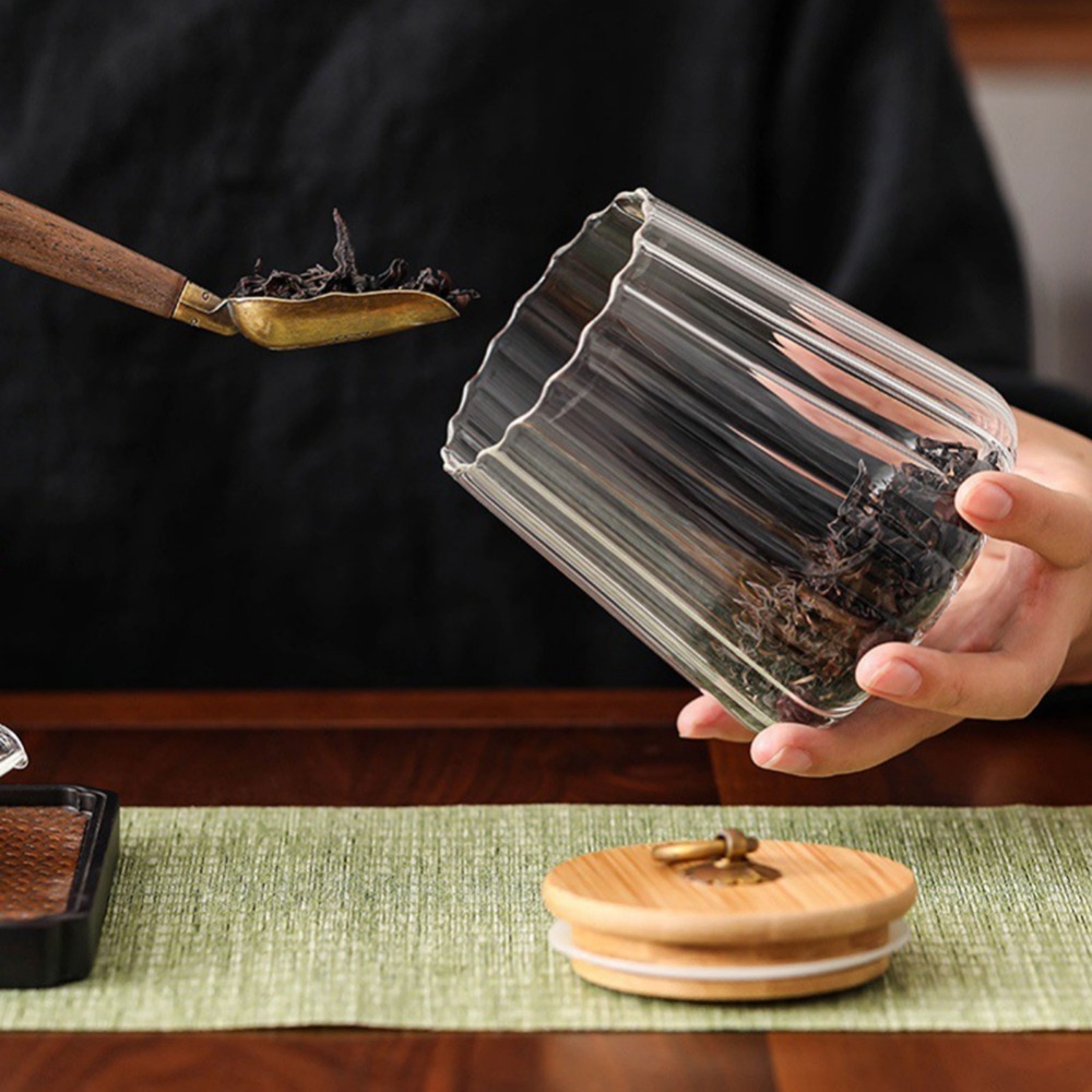 Bocaux en verre hermétique ave - Food Storage Jars With Wooden Lids avis et prix