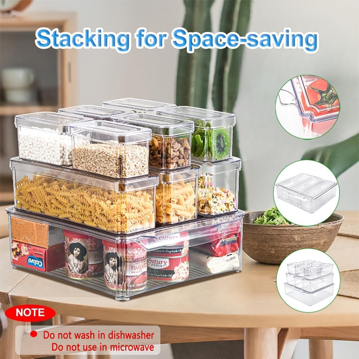Lot de 14 organiseurs de réfri - Food Storage Stackable Containers avis et prix