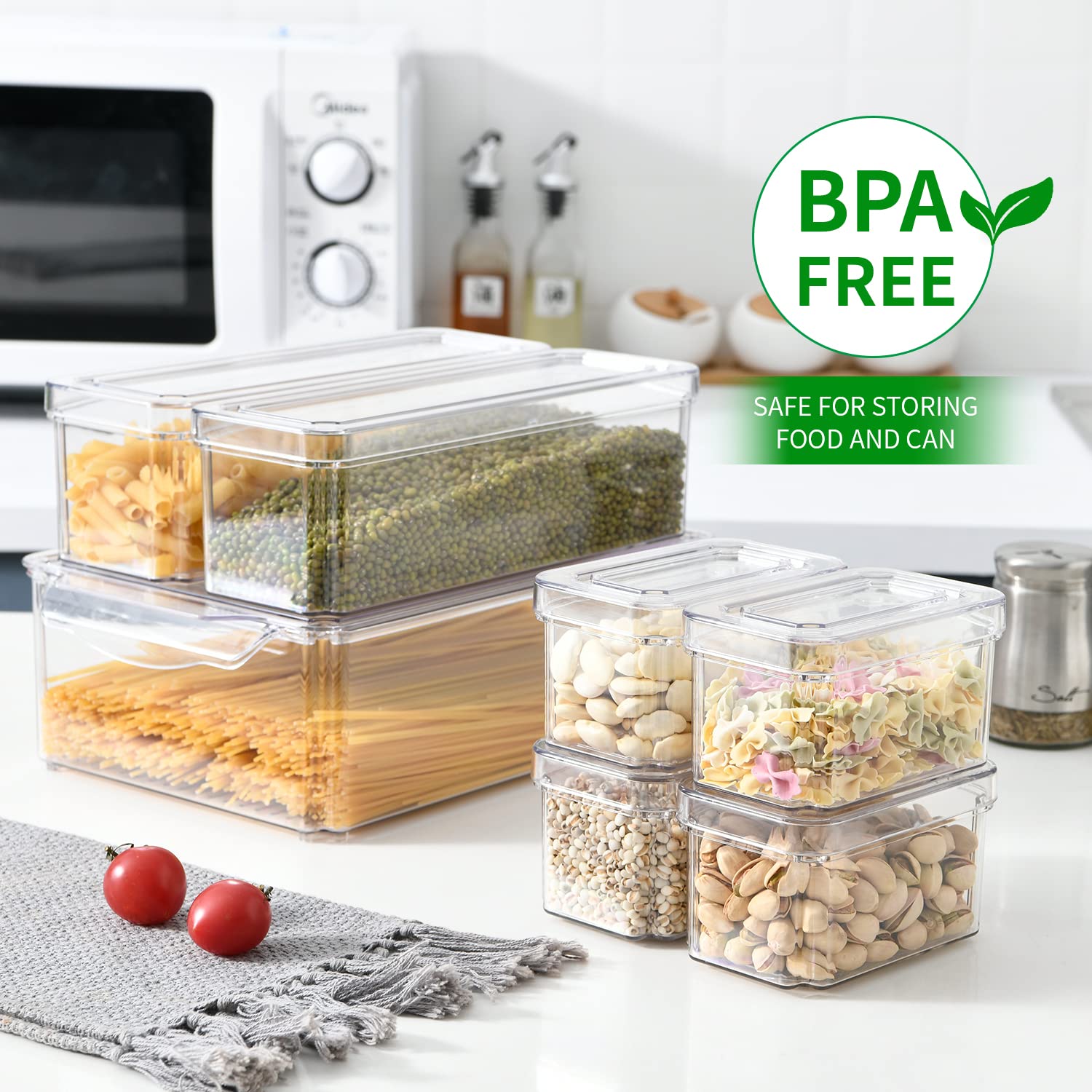 Lot de 14 organiseurs de réfri - Food Storage Stackable Containers avis et prix