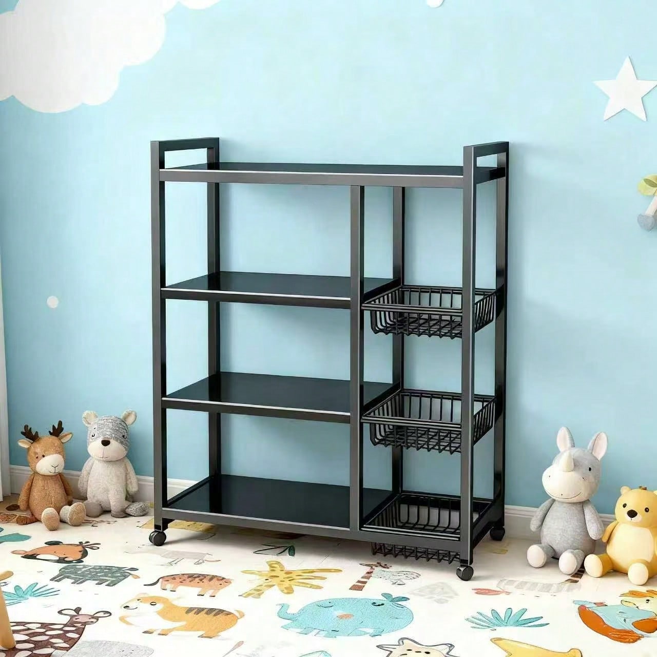 Chariot de rangement métalliqu - Food Storage With Wheels avis et prix