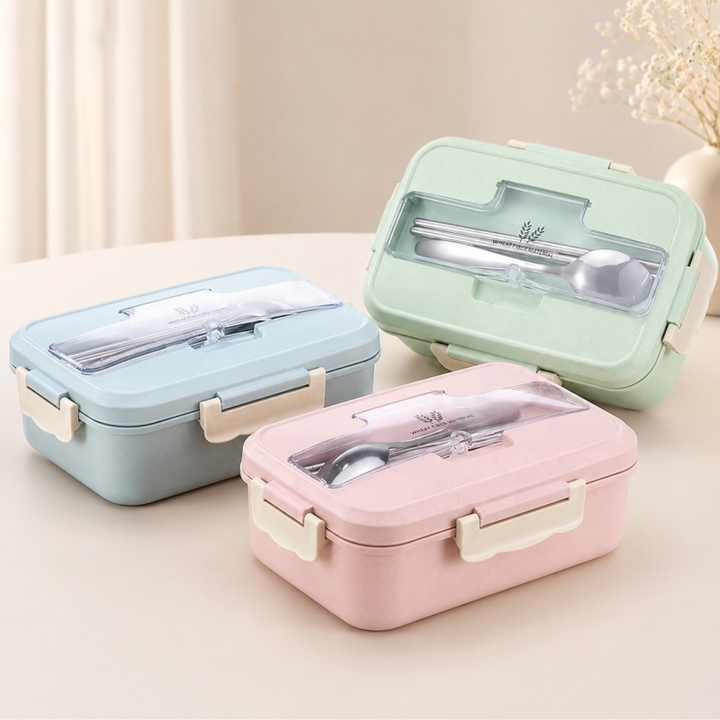 Boîte à lunch en paille de blé - Food Storage Containers B&M avis et prix